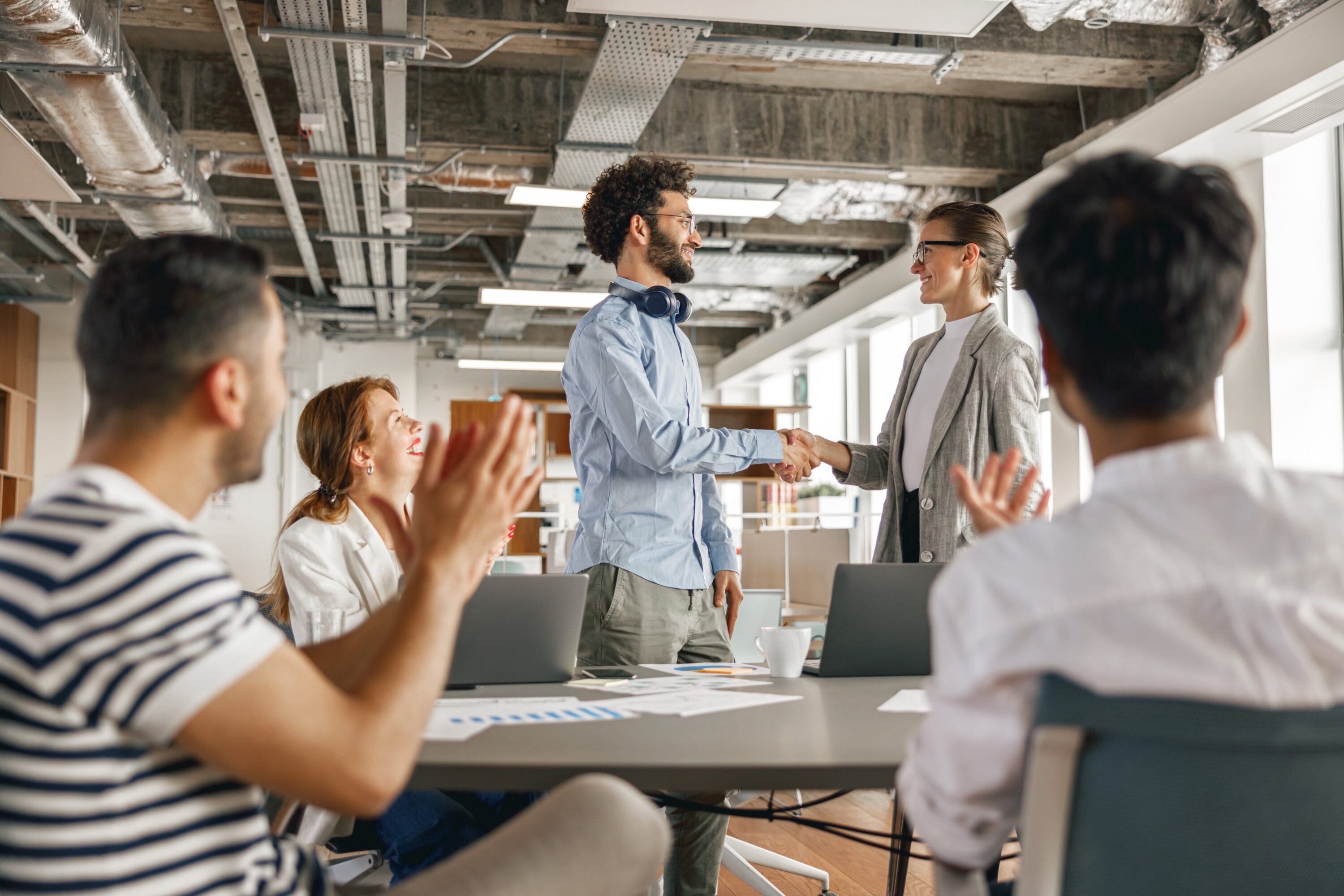 People in a meeting